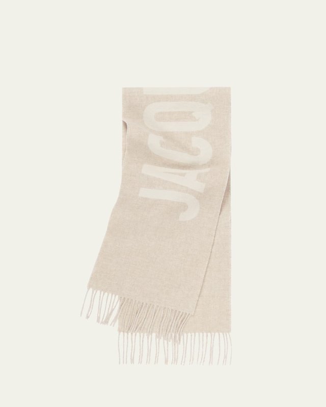 Le Charpe Logo Virgin Wool Scarf